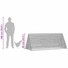 vidaXL Jaula para pollos Plateado 215 x 100 x 85 cm Acero Galvanizado
