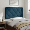 vidaXL Cabecero de cama acolchado terciopelo azul 80 cm