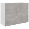 vidaXL Armario colgante contrachapada gris hormig&oacute;n 80x31x60 cm