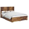 vidaXL Estructura de cama con almacenamiento y cabecero