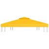 vidaXL Toldo de cenador 2 niveles 310 g/m² 4x3 m amarillo