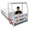 vidaXL Cama infantil forma de coche de policía y escritorio 90x200 cm