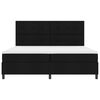 vidaXL Cama tipo Box Spring con colch&oacute;n Negro 200 x 200 cm tela
