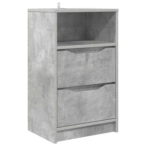 vidaXL Mesa de Noche Gris Concreto 40 x 30 x 467 cm