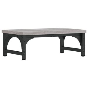 vidaXL Soporte de pantalla madera ingeniería gris Sonoma 37x23x14 cm