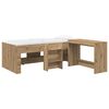 vidaXL Cama alta para ni&ntilde;os con escritorio 2 uds. Roble artisan