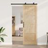 vidaXL Puerta Corredera ORKDAL Marr&oacute;n 83 x 232 cm
