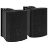vidaXL Altavoces est&eacute;reo de pared 2 uds negro interior exterior 100 W