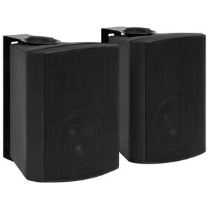 vidaXL Altavoces est&eacute;reo de pared 2 uds negro interior exterior 100 W