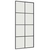 vidaXL Puerta corredera con set herrajes negro 90x205 cm vidrio ESG