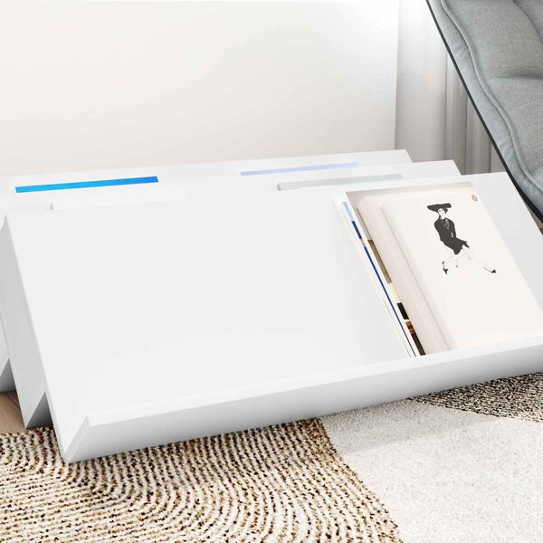 vidaXL Estante de revistas 90 x 53 x 28,5 cm Madera de ingenier&iacute;a