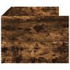 vidaXL Sofá cama con cajones sin colchón roble ahumado 90x200 cm