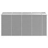 vidaXL Caseta de jard&iacute;n gris claro 191x385x198 cm acero galvanizado