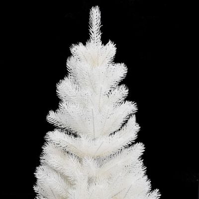 vidaXL Árbol de Navidad artificial preiluminado con luces blanco 90 cm