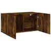 vidaXL Mueble para TV de pared roble ahumado 80x30x41 cm