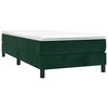 vidaXL Estructura de cama con somier terciopelo verde oscuro 80x200cm