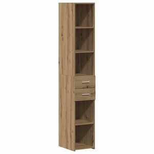 vidaXL Estanter&iacute;a con caj&oacute;n Roble artesanal 30 x 42.4 x 185.2 cm