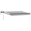 vidaXL Toldo manual retr&aacute;ctil con LEDs Antracita y 3,5 x 2 m