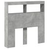 vidaXL Cabecero de cama con luz LED gris hormig&oacute;n 100x17x102 cm