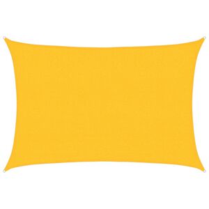 vidaXL Toldo de vela HDPE amarrilo160 g/m&sup2; 2,5x3,5 m