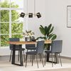 vidaXL Sillas de comedor 4 unidades terciopelo gris oscuro