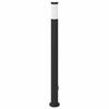 vidaXL Baliza de luz con toma de corriente, 110 cm, acero inoxidable, IP44