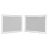 vidaXL Pared lateral de carpa de fiesta 2 uds malla blanco y negra
