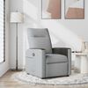 vidaXL Sillón reclinable de tela gris claro