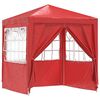 vidaXL Carpa de Fiesta Rojo 200 x 200 x 240 cm PE y acero