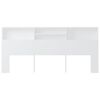 vidaXL Mueble cabecero blanco 220x19x103,5 cm