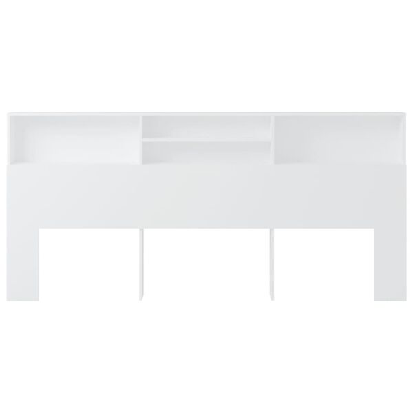 vidaXL Mueble cabecero blanco 220x19x103,5 cm
