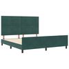 vidaXL Cama tipo Box Spring Verde oscuro 180 x 200 cm Terciopelo