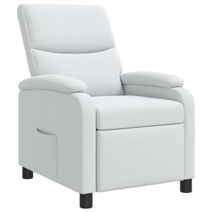 vidaXL Recliner Blanco Tela