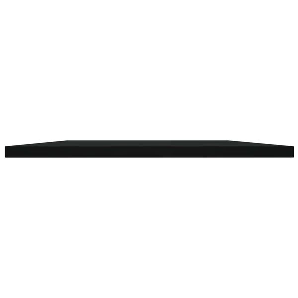 vidaXL Estantes para estanter&iacute;a 4 uds contrachapada negro 100x40x1,5cm