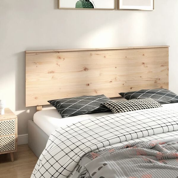 vidaXL Cabecero de cama madera maciza de pino 184x6x82,5 cm