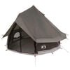 vidaXL Carpa Tipi con techo Marr&oacute;n Gris 250 x 250 cm Poli&eacute;ster y Acero