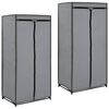 vidaXL Armarios 2 unidades gris 75x50x160 cm