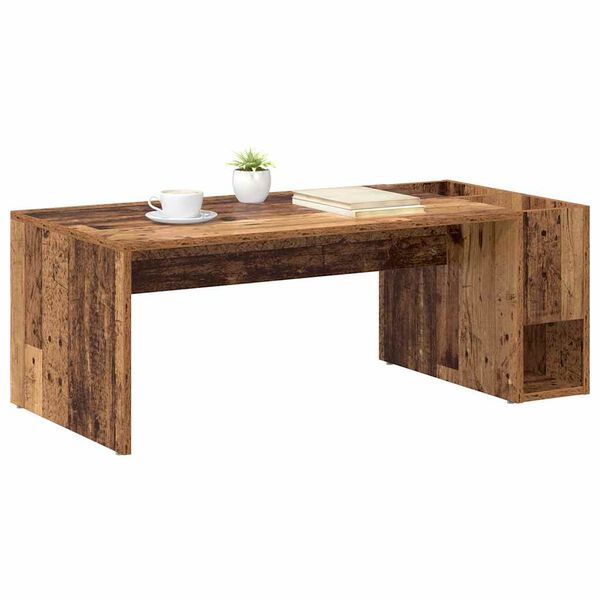 vidaXL Mesa de Caf&eacute; Madera vieja 101,5 x 50 x 37 cm