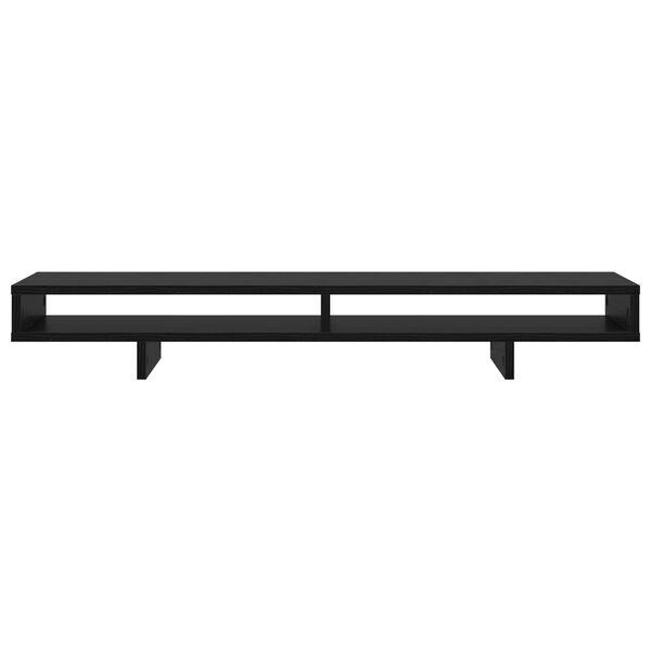 vidaXL Soporte para Monitor con estante Negro 100 x 27 x 13 cm