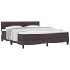 vidaXL Cama tipo Box Spring Marr&oacute;n Oscuro 180 x 200 cm tela