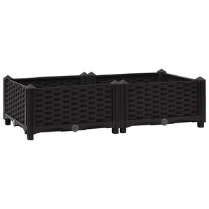 vidaXL Arriate 80x40x23 cm polipropileno