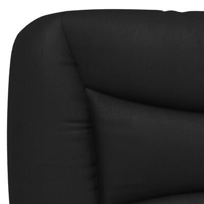 vidaXL Estructura de cama con cabecero cuero sintético negro 80x200 cm