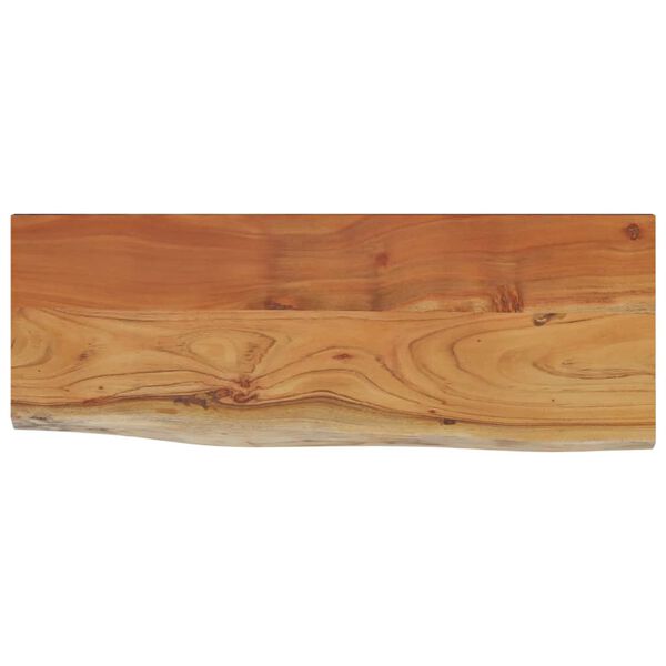 vidaXL Estante pared rectangular madera acacia borde vivo 50x20x2,5 cm