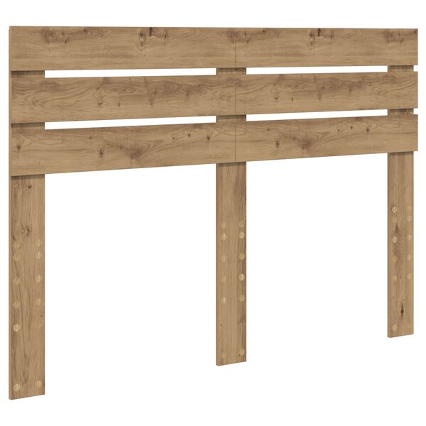 vidaXL Cabecero Roble artesanal 160 cm Madera contrachapada