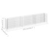 vidaXL Arriate de gaviones de acero galvanizado 270x30x60 cm