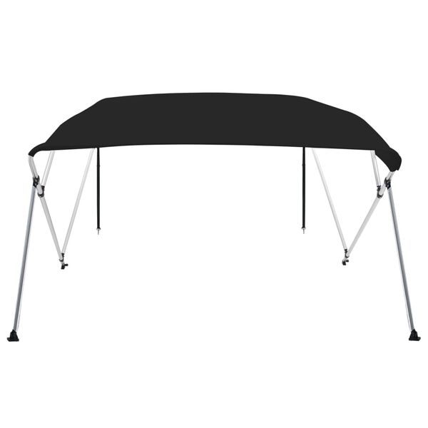 vidaXL Toldo bimini de 4 arcos gris 243x244x137 cm