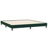vidaXL Estructura cama sin colch&oacute;n terciopelo verde oscuro 200x220 cm