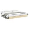 vidaXL Estructura de cama sin colch&oacute;n roble Sonoma 180x200 cm