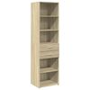vidaXL Aparador de madera de ingenier&iacute;a roble Sonoma 50x42,5x185 cm