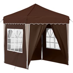 vidaXL Carpa Plegable para Fiestas 195 x 195 x 245 cm Marr&oacute;n
